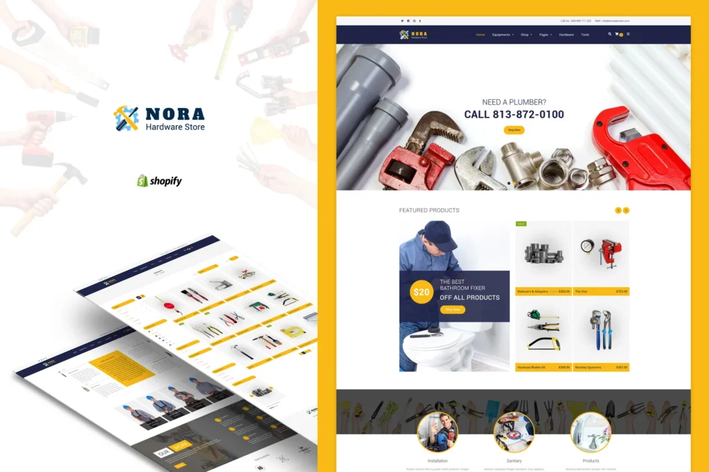 Nora Hardware Store Shopify theme