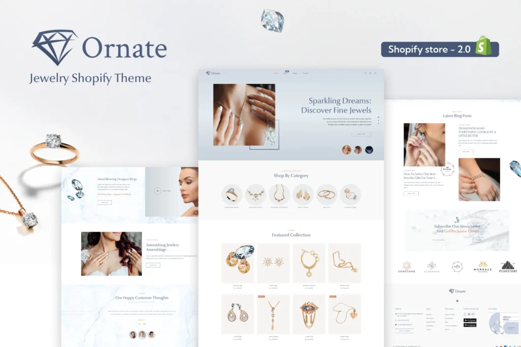 Ornate Jewellry Store Shopify Theme