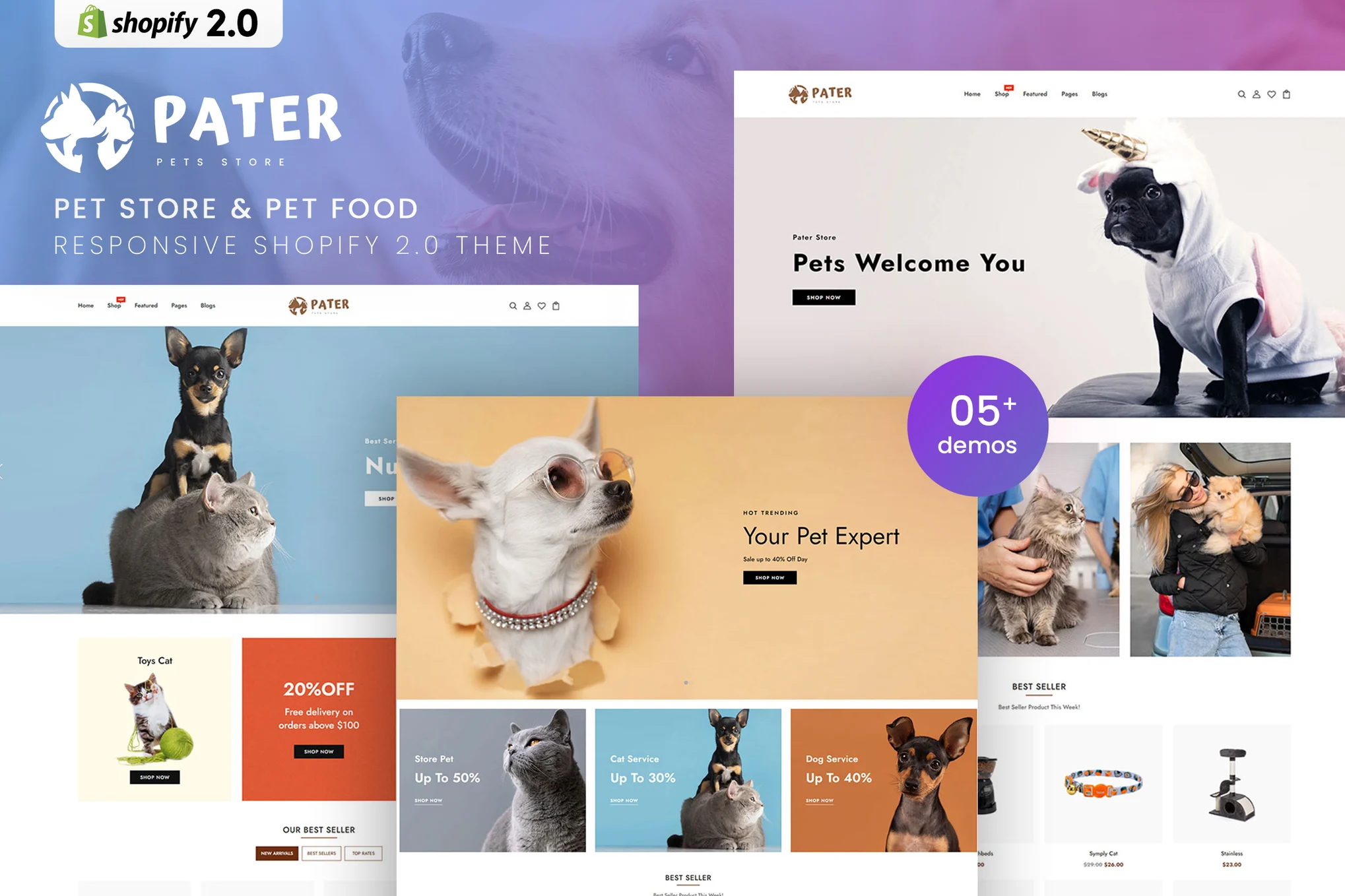 Pater Pet Food Shopify Theme