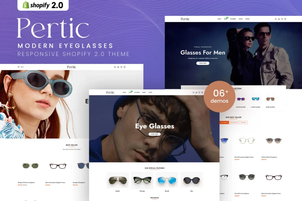 Pertic EyeGlasses Shopify Theme
