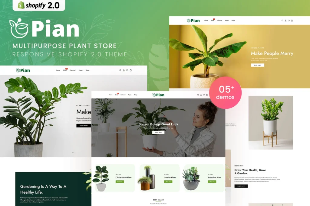 Pian Plant Store Shopify Theme