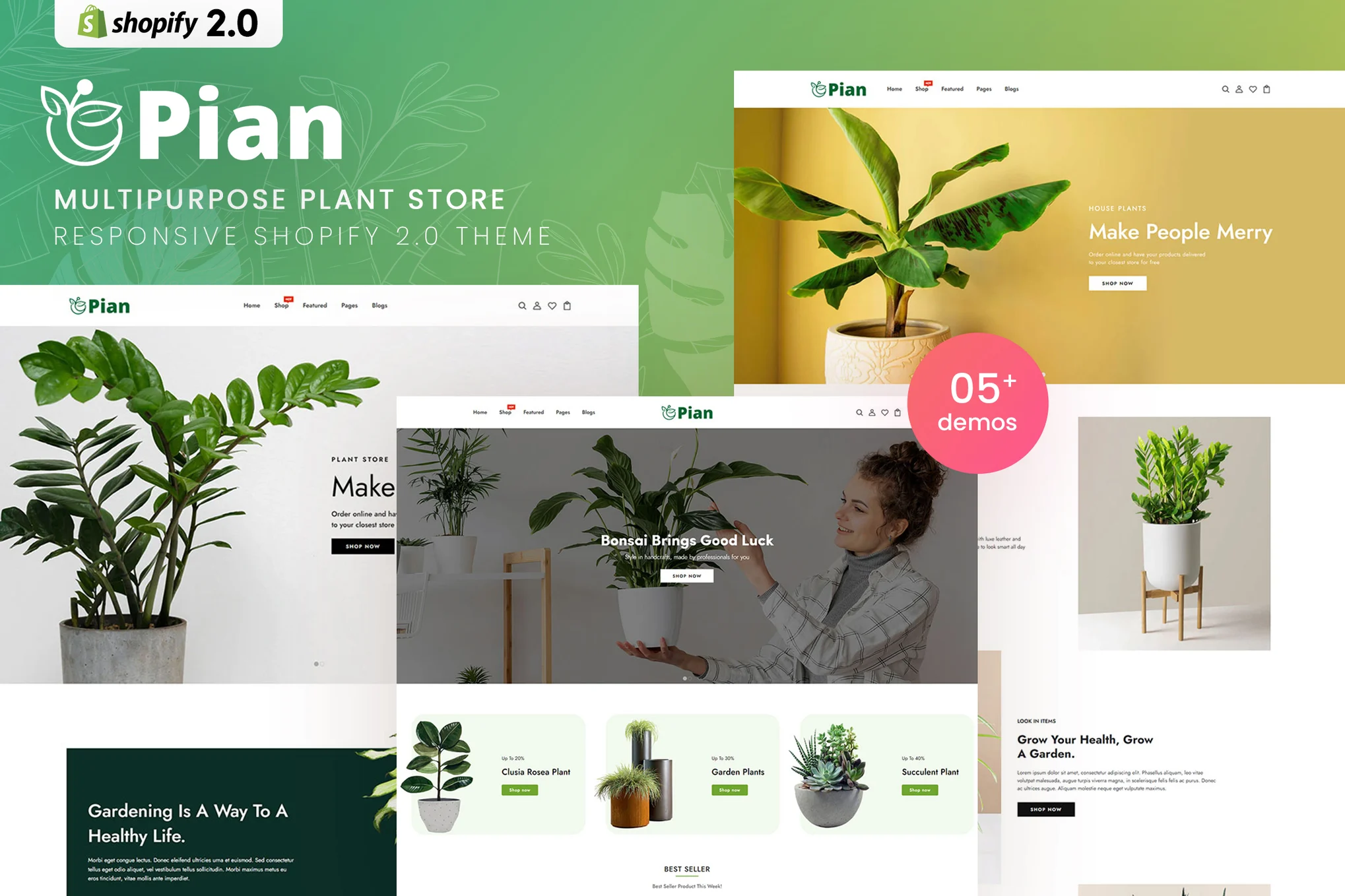 Pian Plant Store Shopify Theme