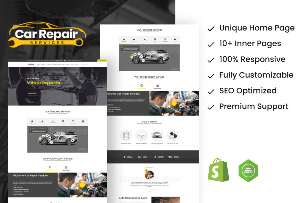 ProCar Car Repair Shopify Theme