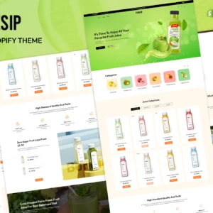 Puresip Juice Store Shopify Theme