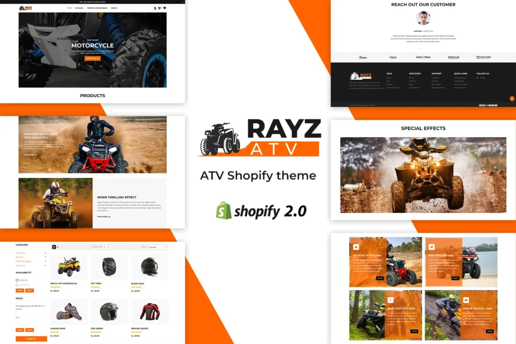 Rayz Motor Sports Shopify Theme
