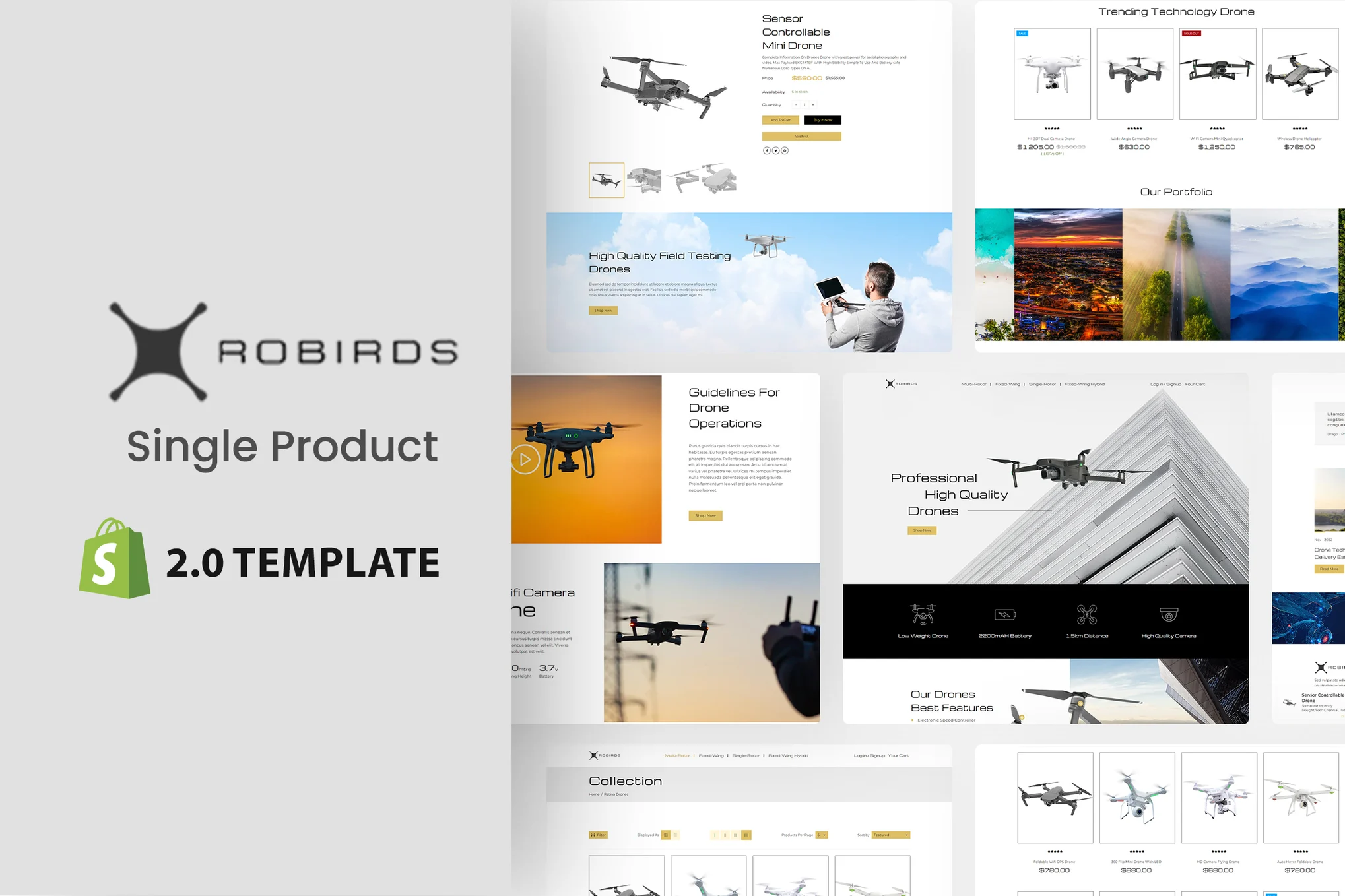 Robirds Single Product Shopify Theme