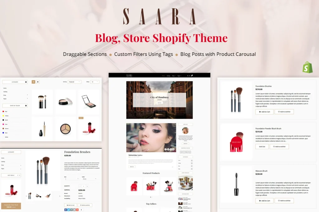Saara Blog Shopify Theme