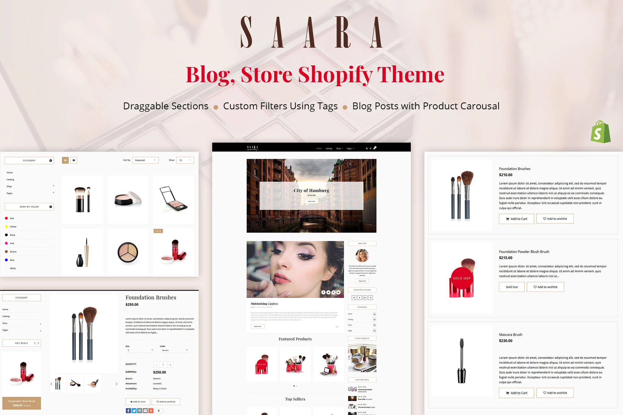 Saara Blog Shopify Theme