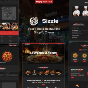 Sizzle Restaurant Shopify Theme