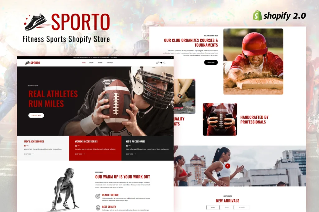 Sporto Fitness Shopify Theme