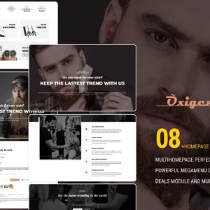 ST Oxygen Male Salon Shopify Theme