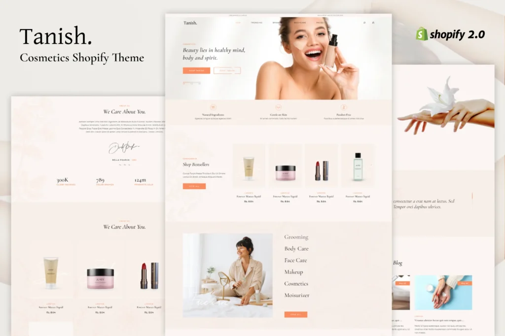 Tanish Beauty Store Shopify Theme