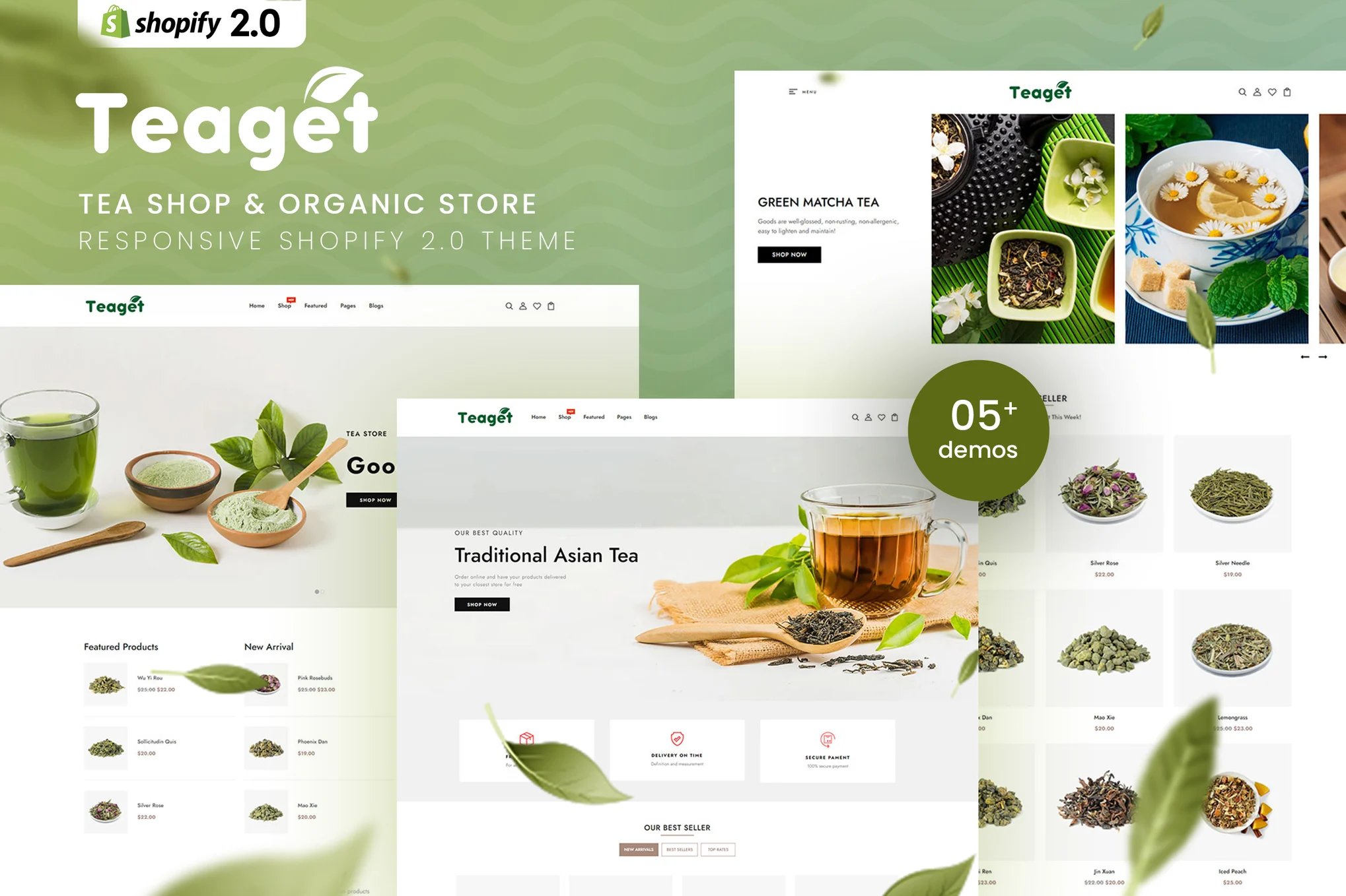 Teaget Tea Store Shopify Theme