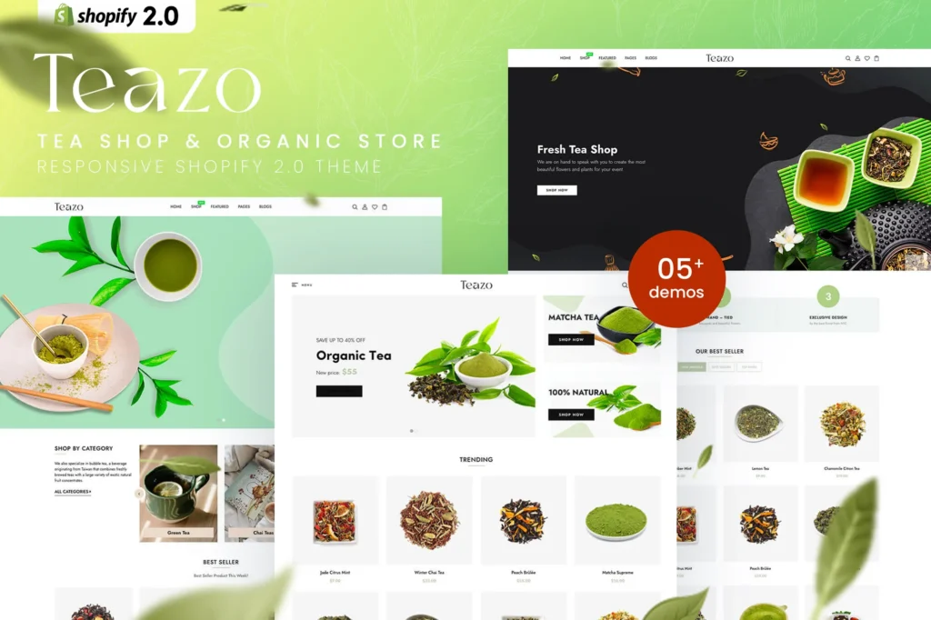 Teazo Tea Shop Shopify Theme