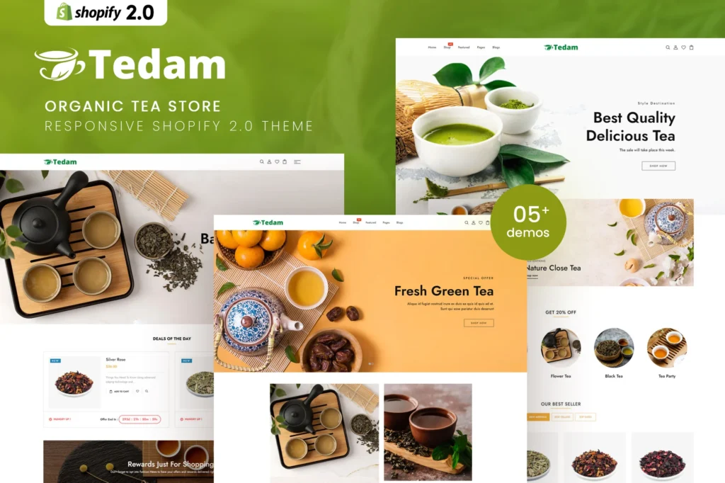 Tedam Tea Store Shopify Theme