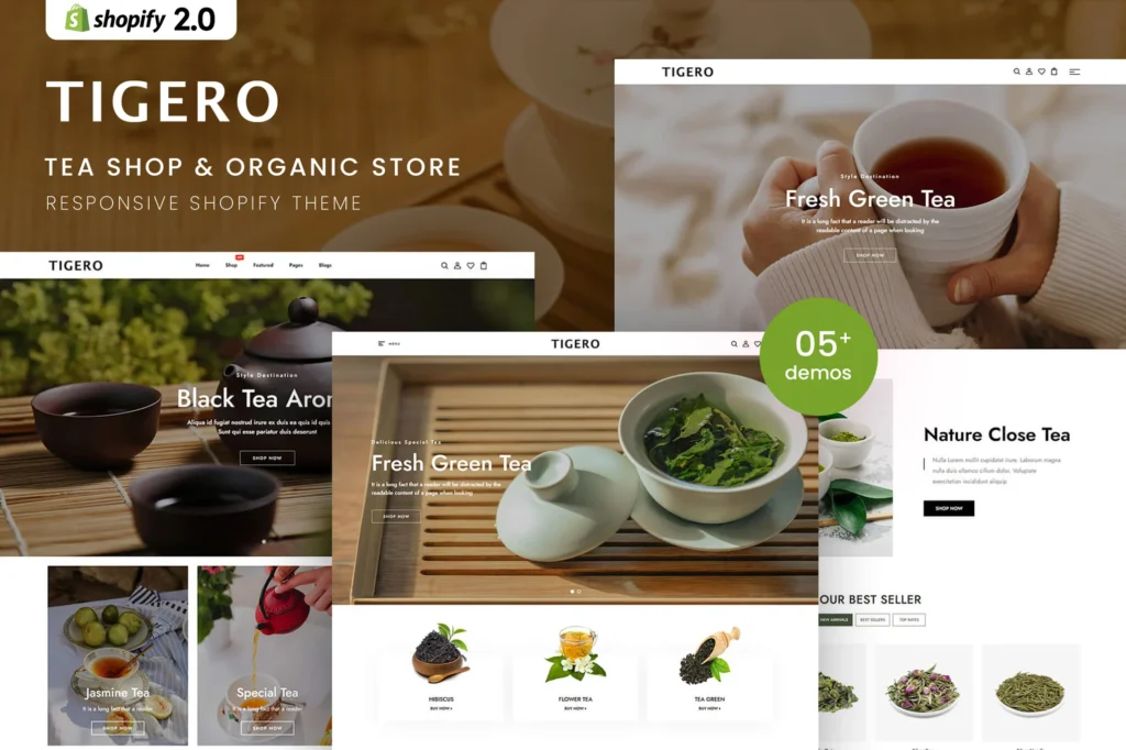 Tigero Tea Shop Shopify Theme