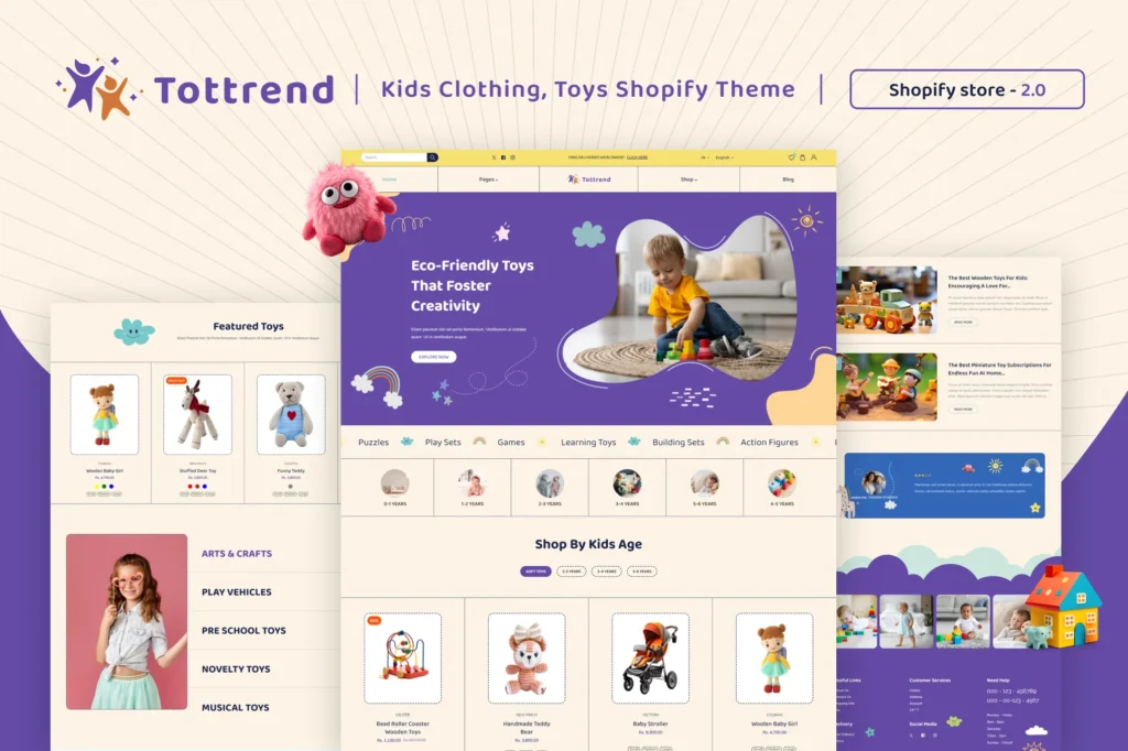 Tottrend Kids Toys Shopify Theme