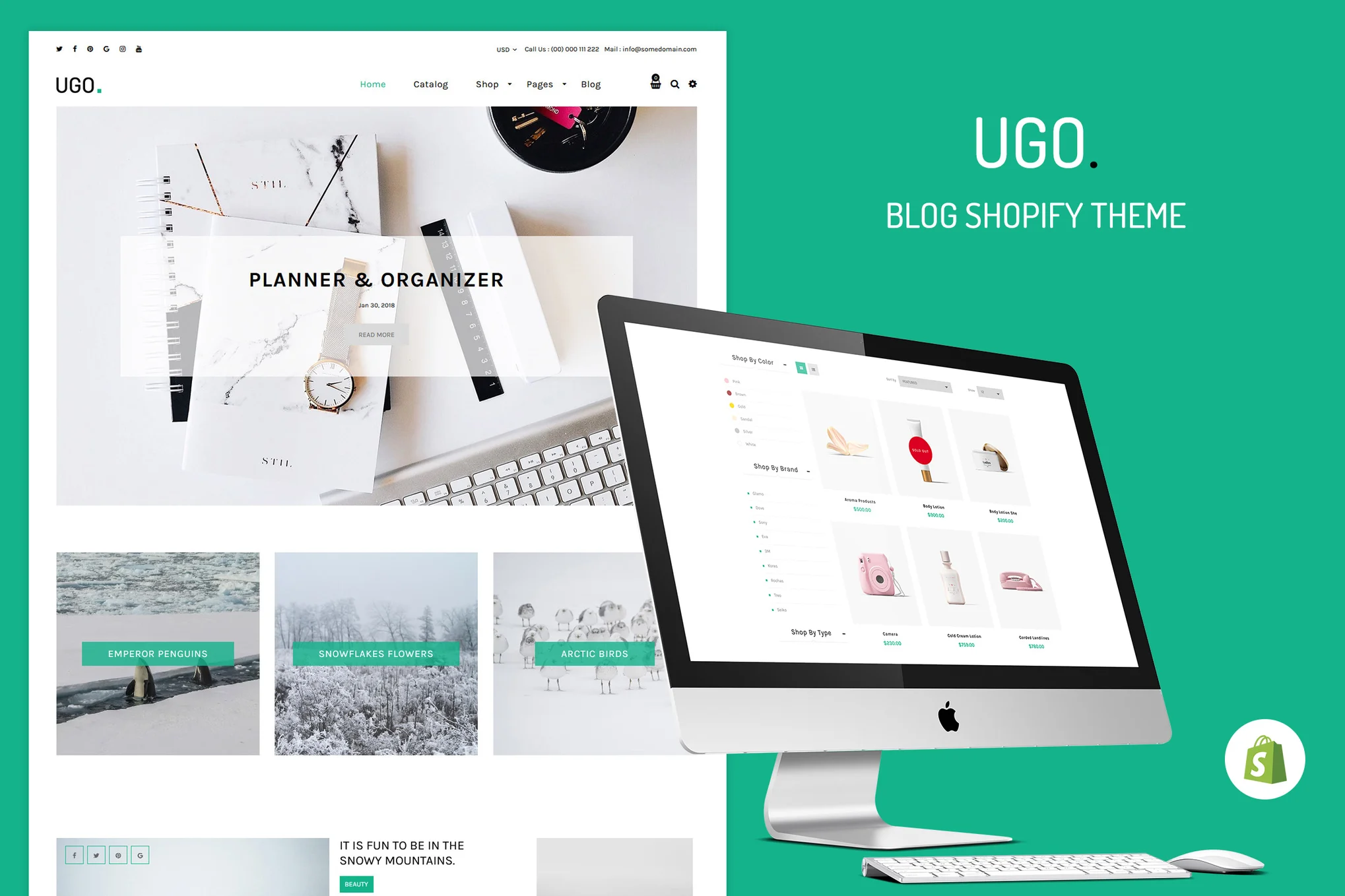 Ugo Blog Store Shopify Theme