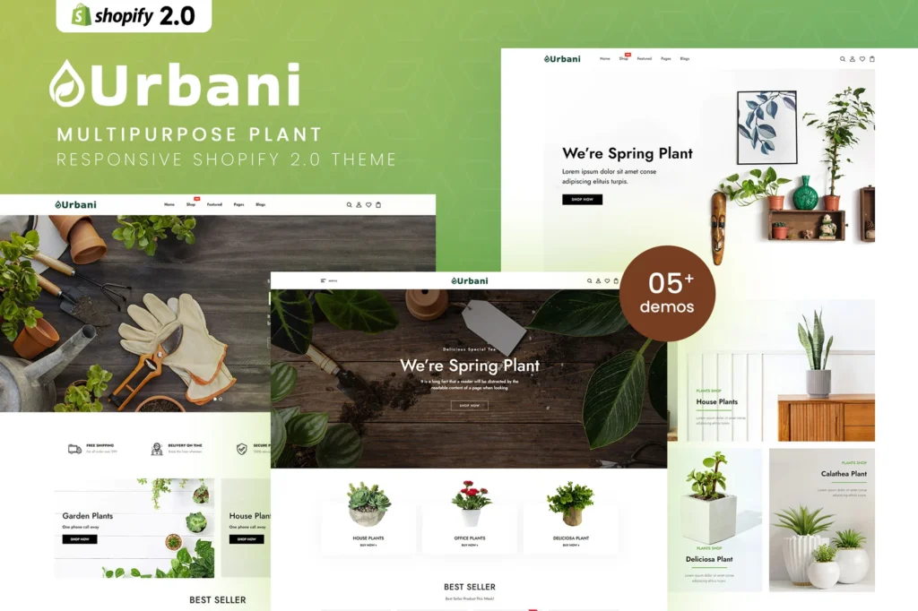 Urbani Plant Store Shopify Theme