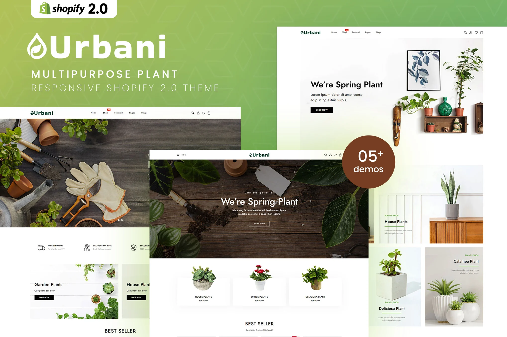 Urbani Plant Store Shopify Theme