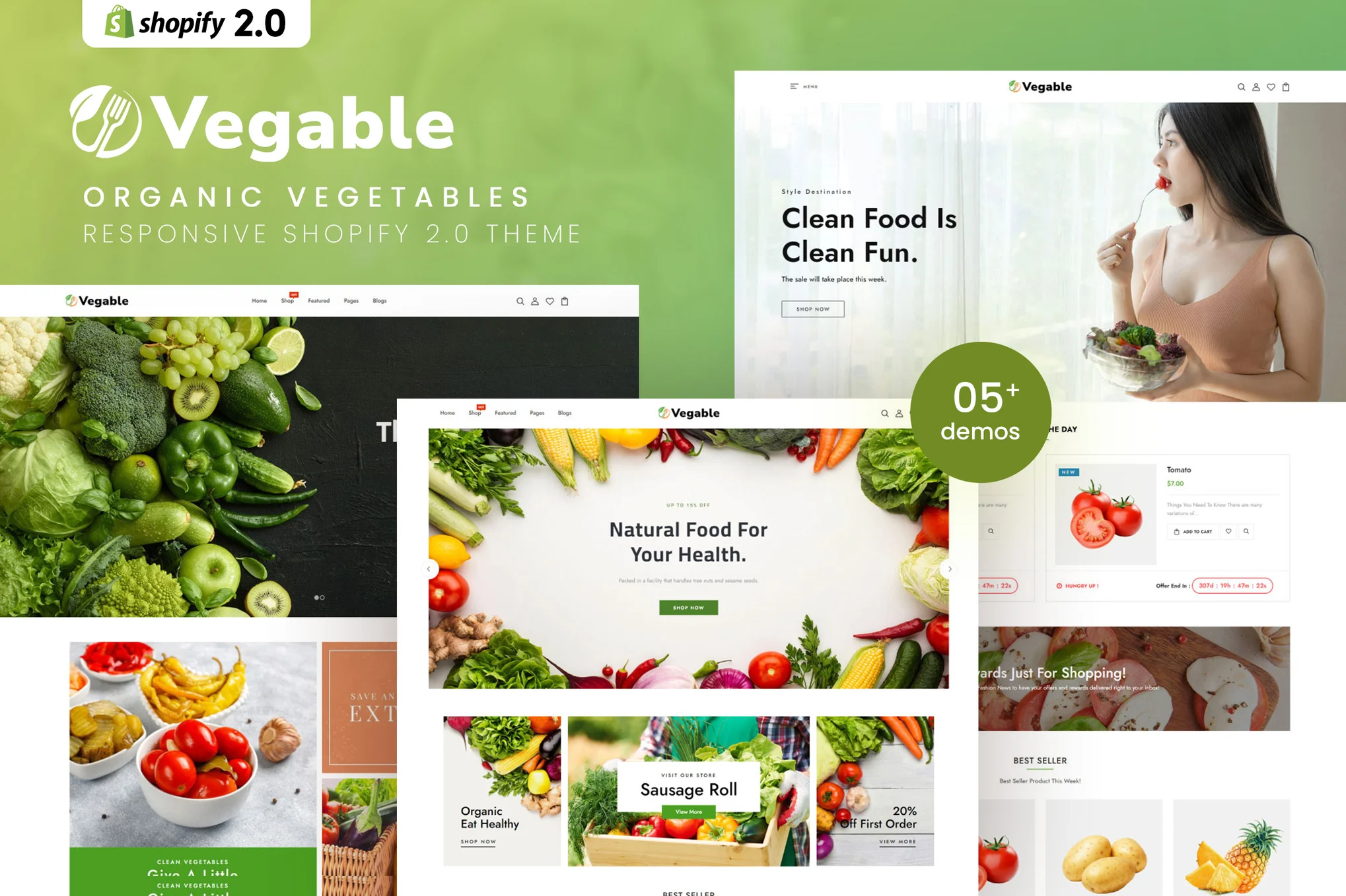 Vegable Vegetables ShopifyTheme