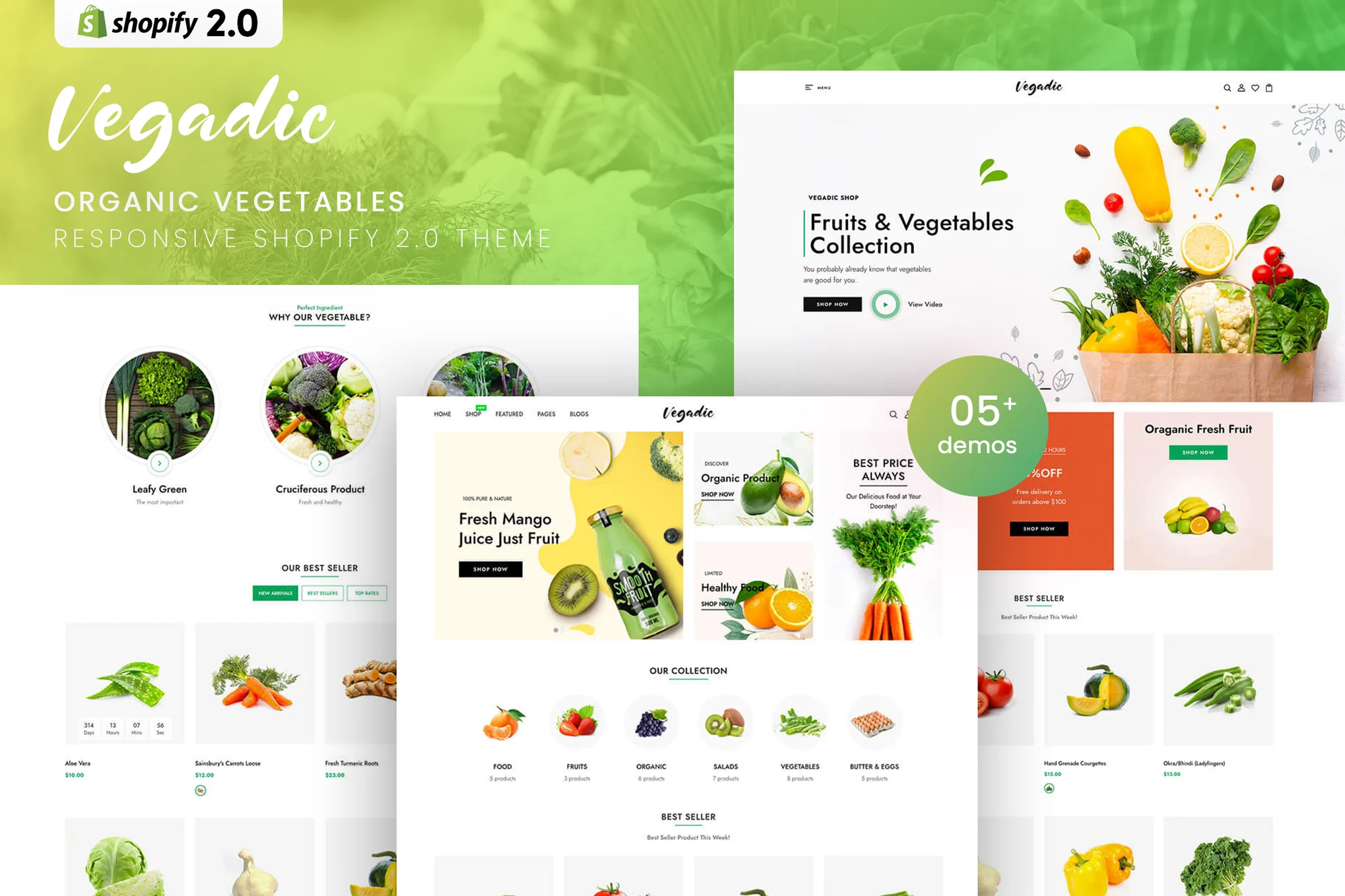 Vegadic Vegetables Shopify Theme
