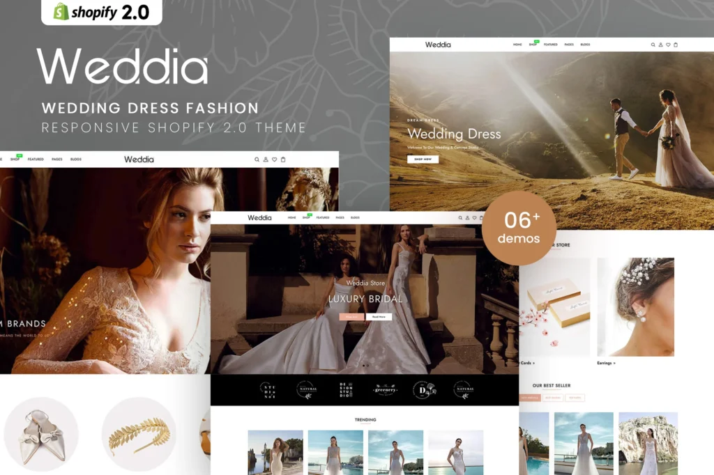 Weddia Wedding Dress Fashion Shopify Theme