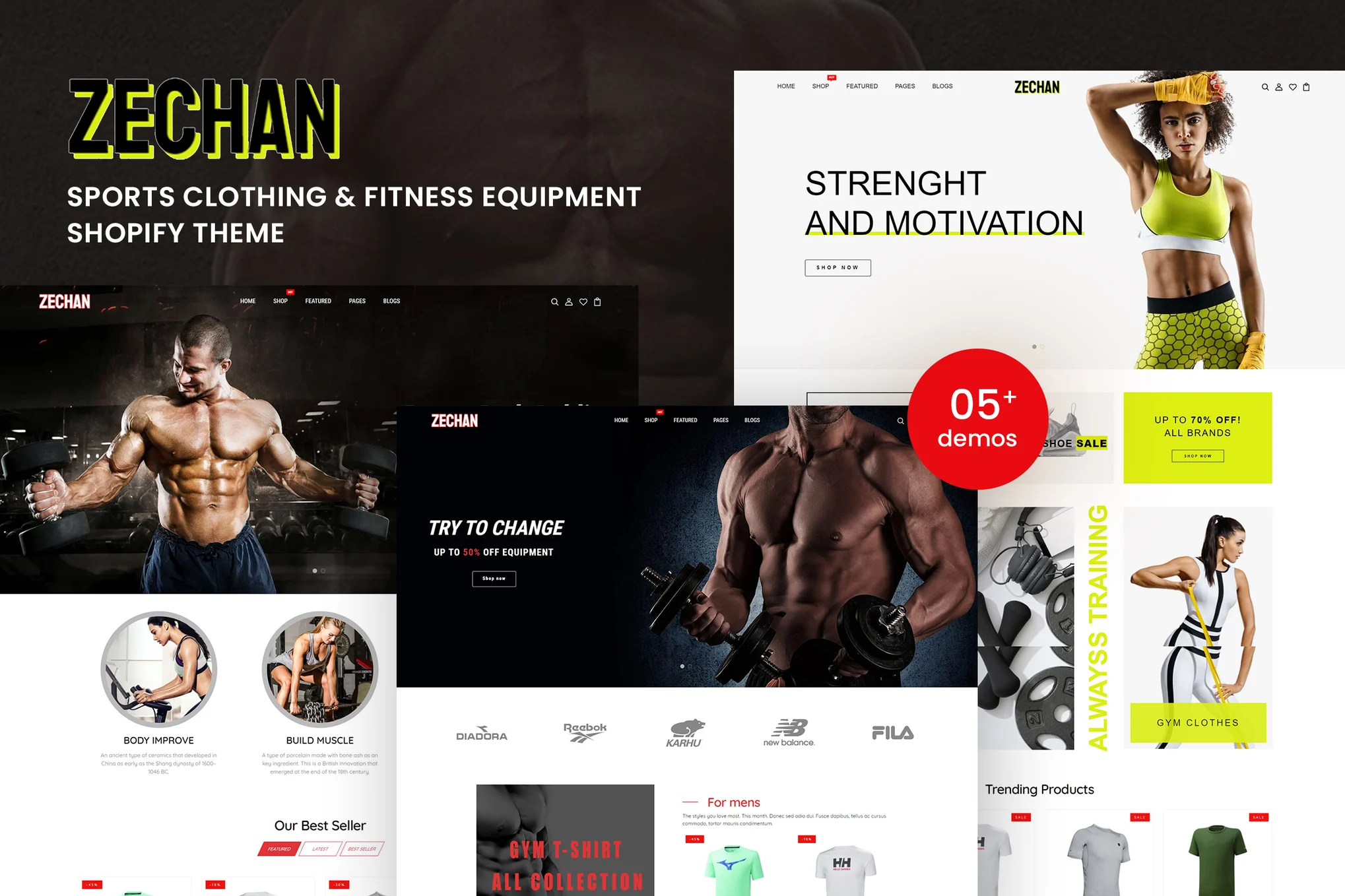 Zechan Sports Clothing Shopify Theme