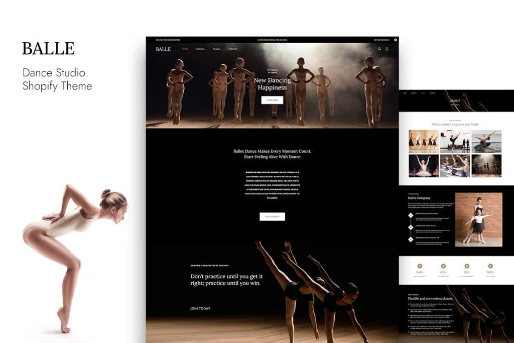 Balle Dance Studio Shopify Theme