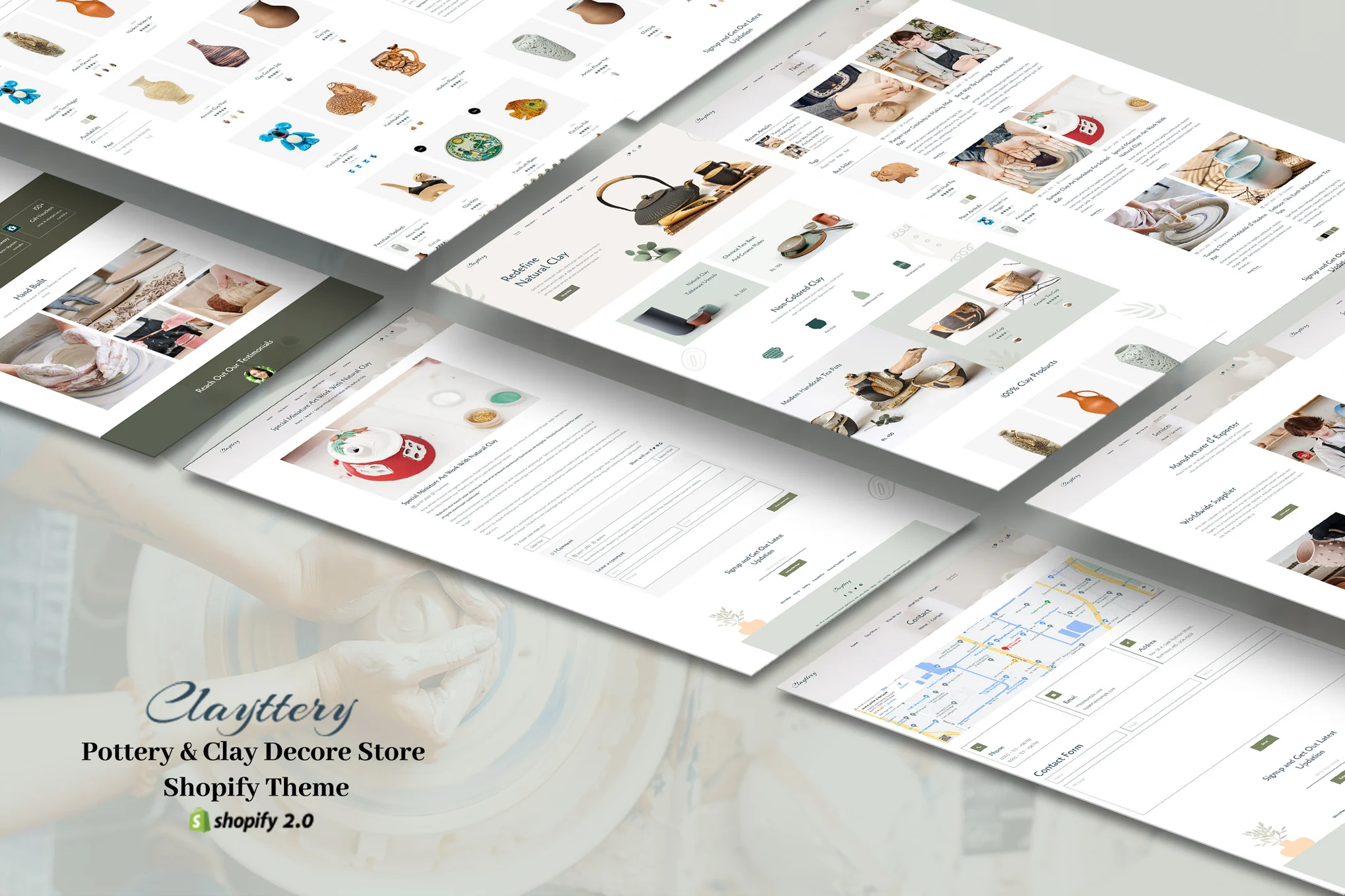 Clayttery Pottery Shopify Theme