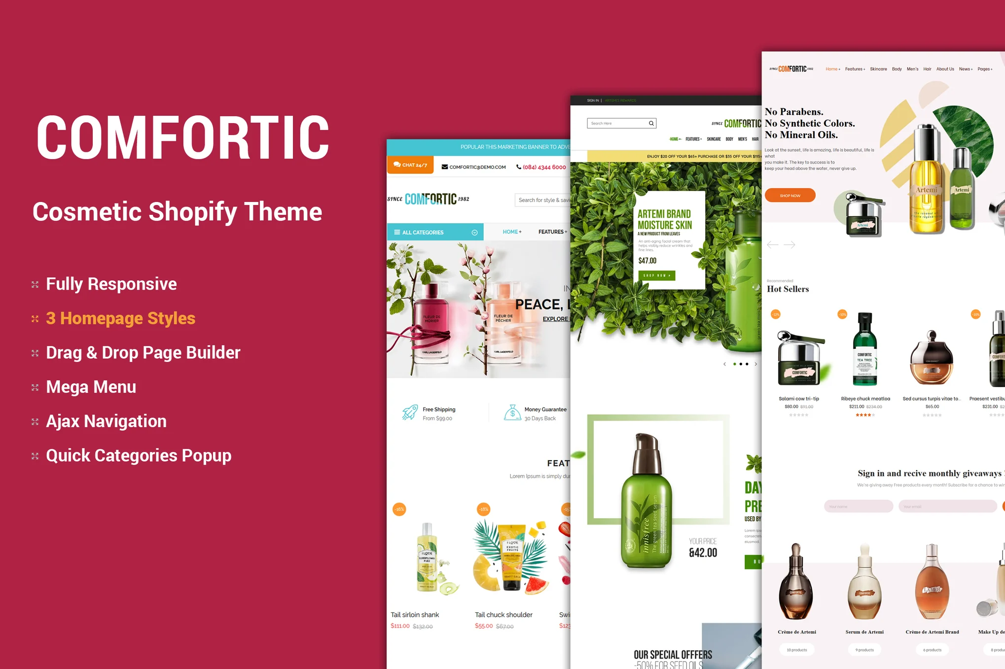 Comfortic Cosmetic Shopify Theme