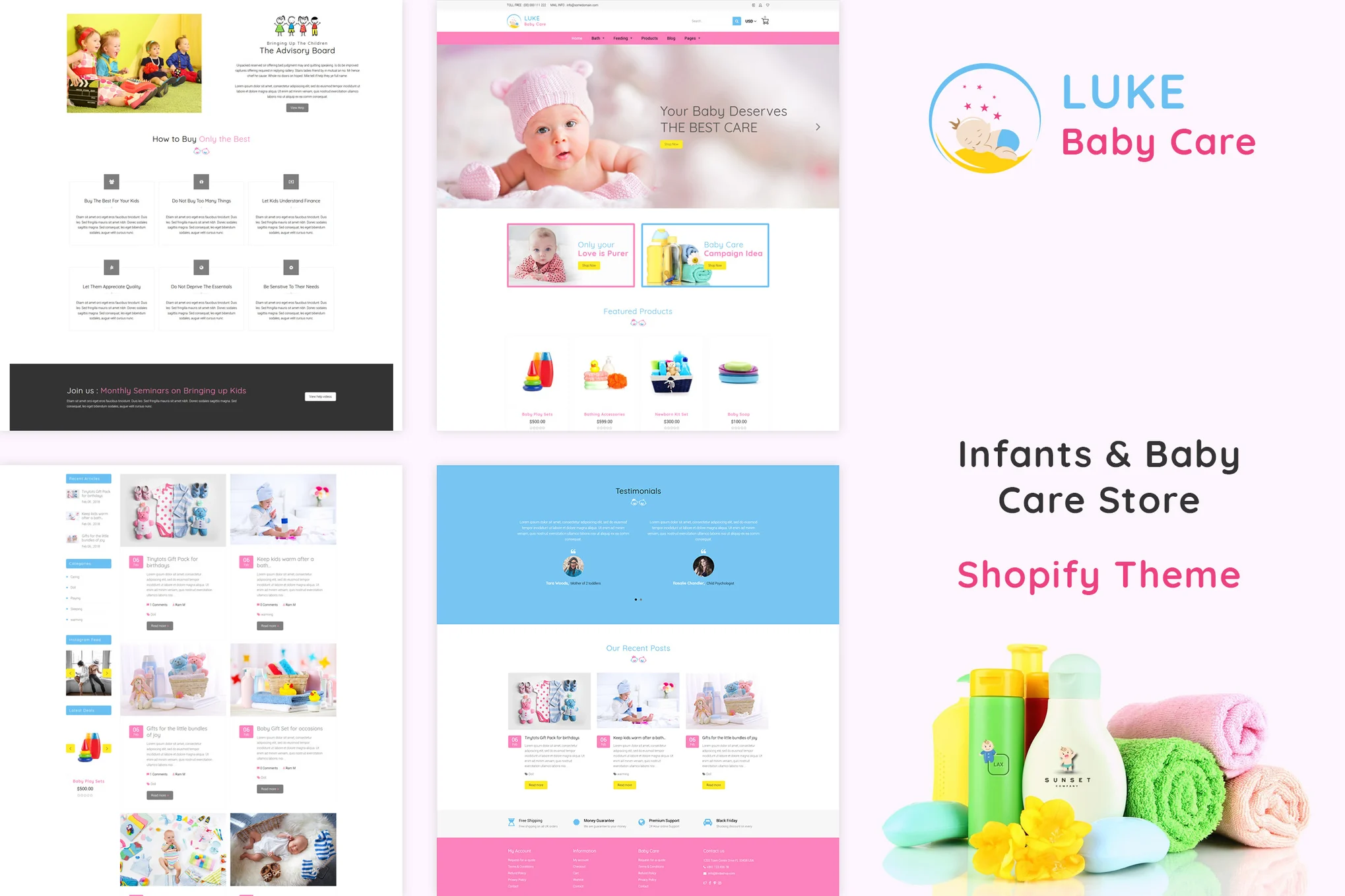 Luke Baby Care Shopify Theme
