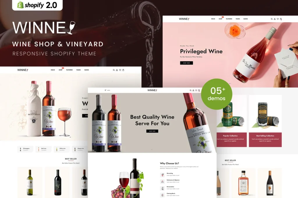 Winne Winery Shopify Theme